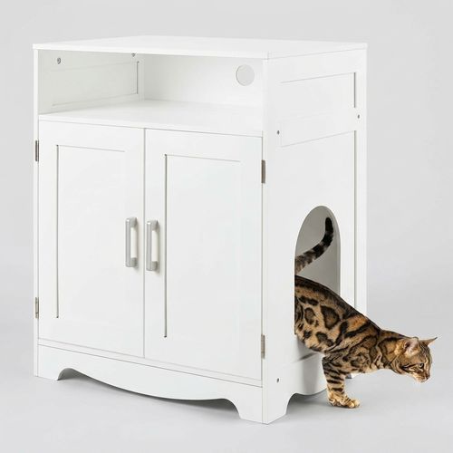 Litter Box Furniture Cabinet